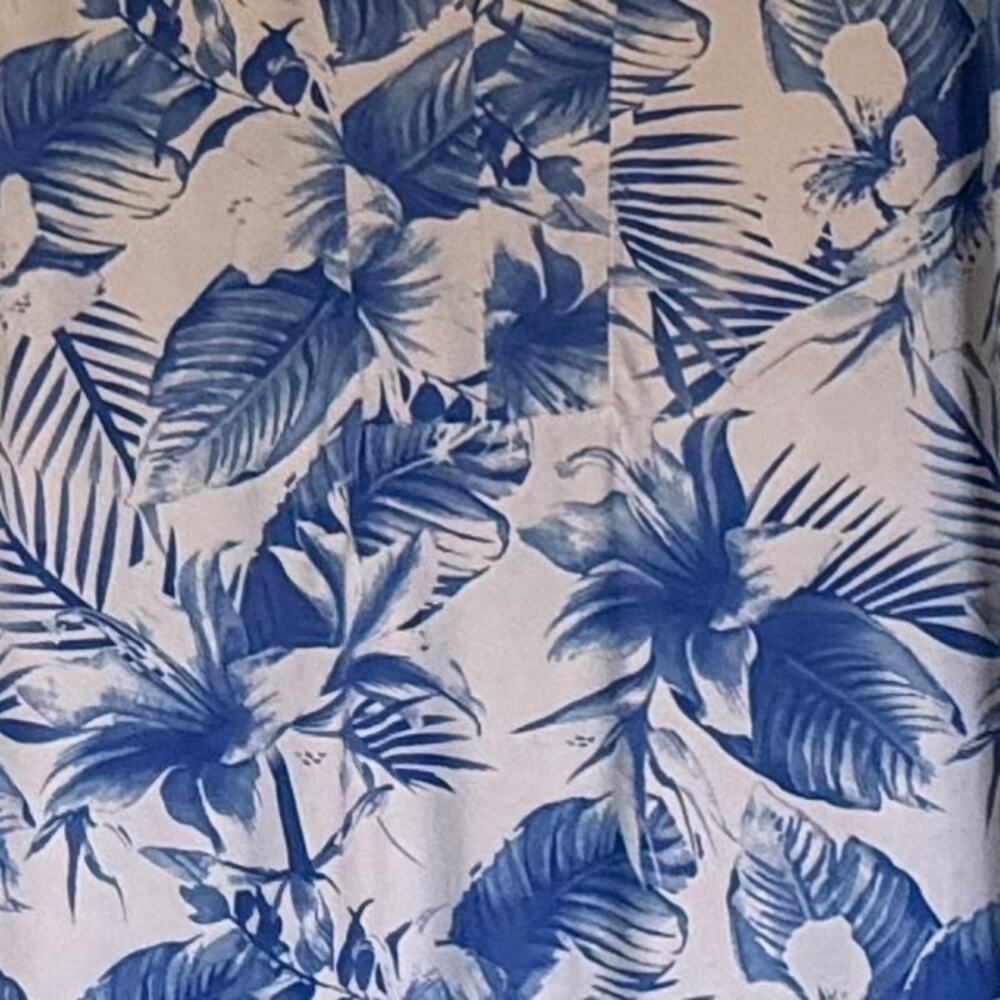 Banana Boat Long Sleeve Dress, UPF 50+- XL- Blue Hawaiian Dress - Picture 2 of 8